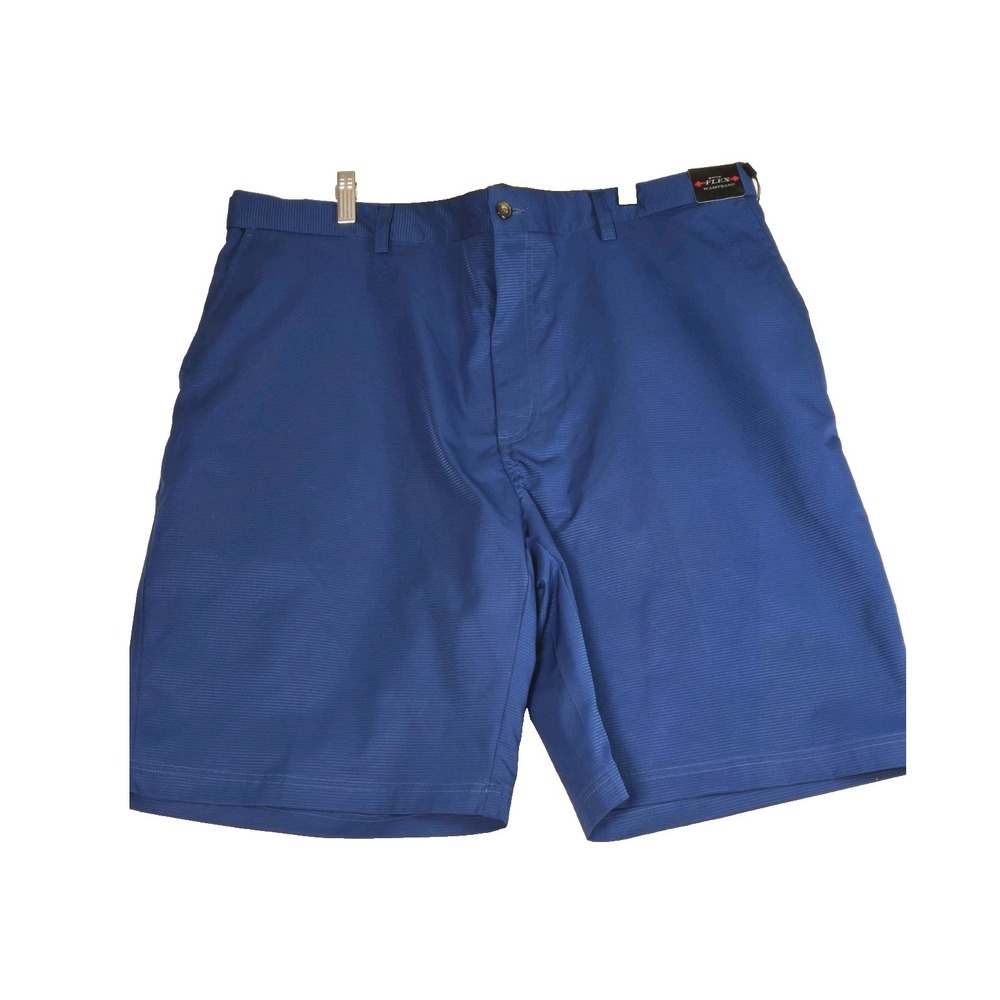 Pebble Beach Dry Luxe Mens 40W Golf Shorts Nautical Blue Performance Stretch NEW